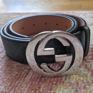 Gucci GG Supreme Belt with